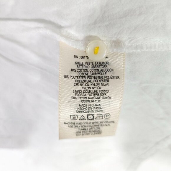 White Lace Floral Sleeveless Top Embroidered Maeve Macie Anthropologie Size 2 - Picture 8 of 12